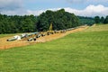 Mountain Valley Pipeline Going Under the Blue Ridge Parkway, Virginia, USA Royalty Free Stock Photo